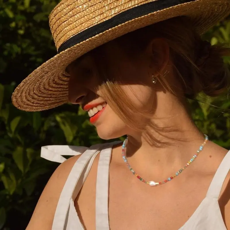Boho Pearl Bead Necklace