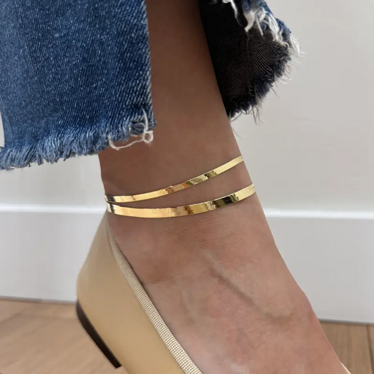 2pc Snake Chain Anklets