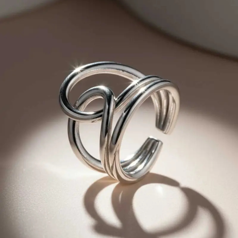 Boho Geometric Line Ring