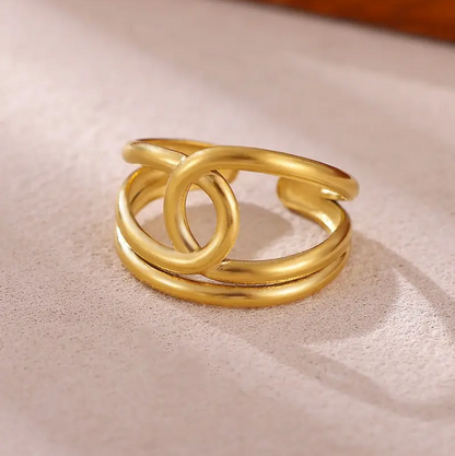 Boho Geometric Line Ring