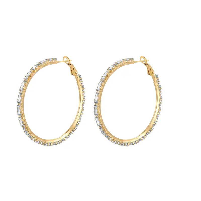 Cubic Hoop Earrings