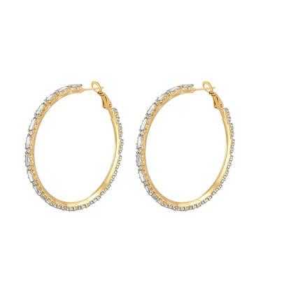 Cubic Hoop Earrings
