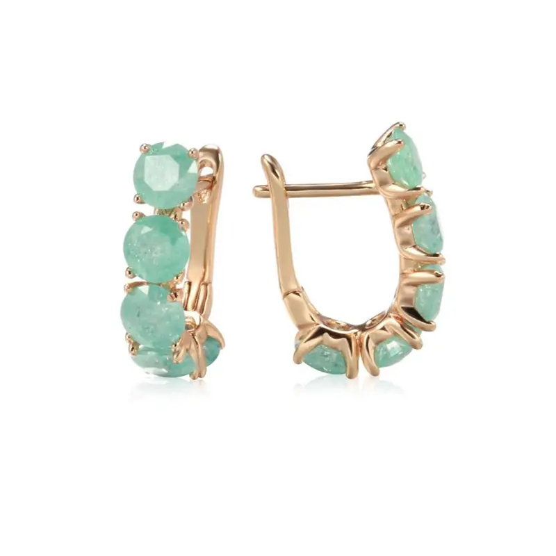 Elegant Zirconia Hoop Earrings