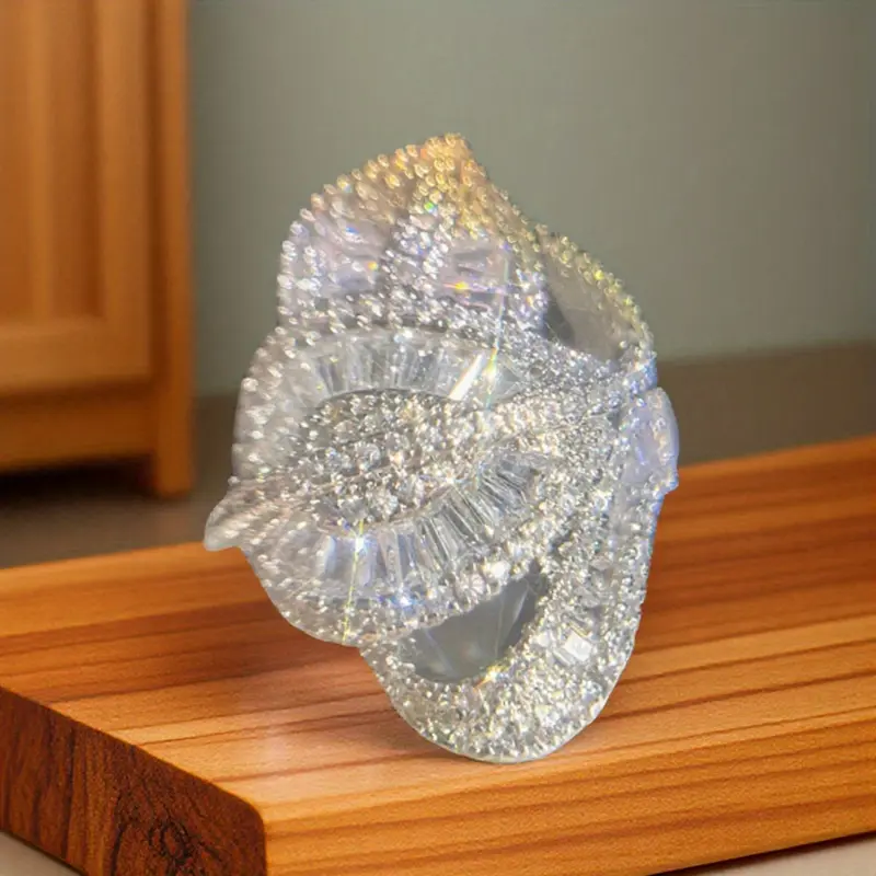 Three Leaf Zirconia Ring