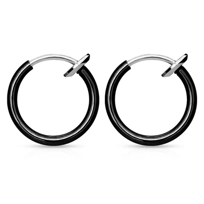 Clip On Spring Hoop Earrings