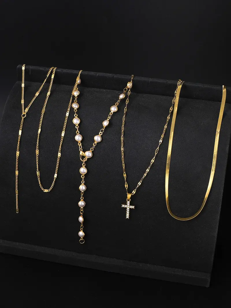 5pc Y Shape Necklace Set