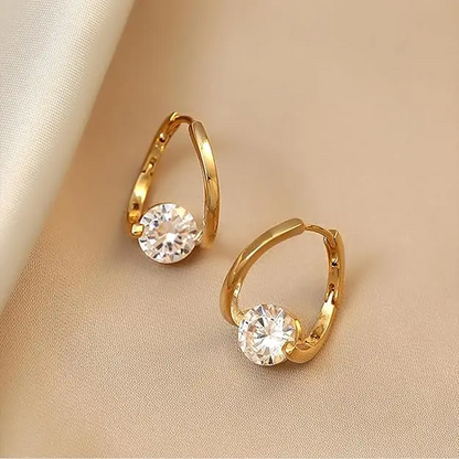 Moissanite Carat Heart Earrings