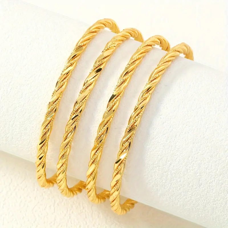 4pc Elegant Bangle Stack