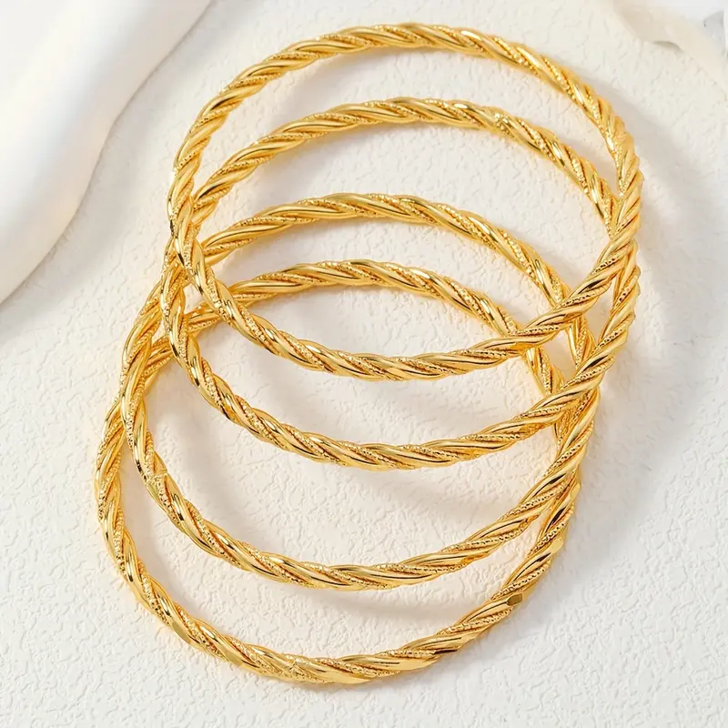 4pc Elegant Bangle Stack