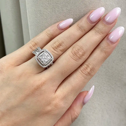 Square Halo Ring