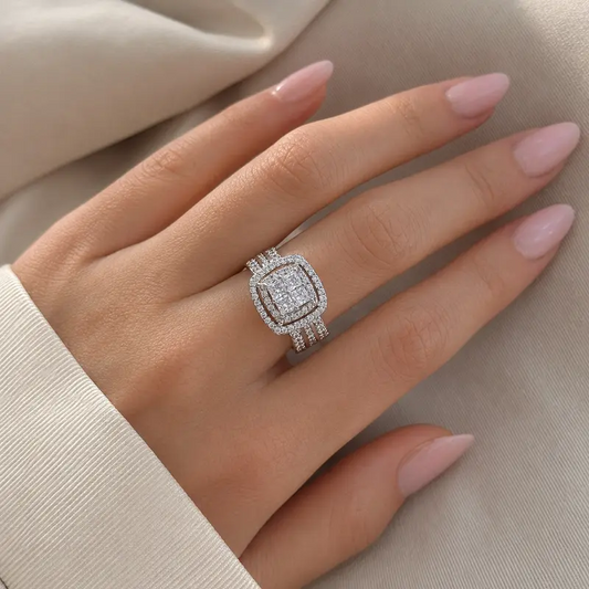 Square Halo Ring