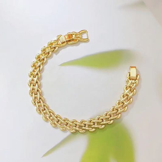 Double Row Cuban Link Bracelet