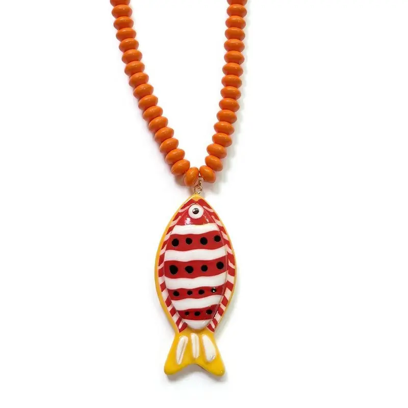 Tropical Fish Beaded Necklace