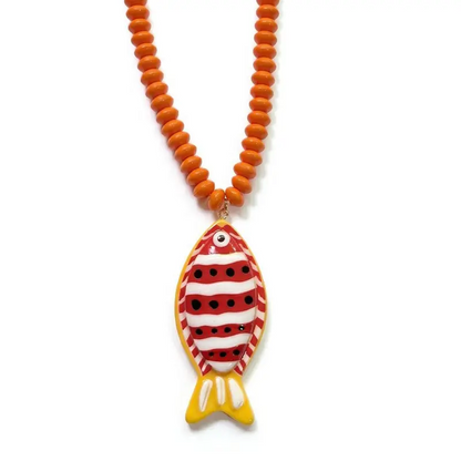 Tropical Fish Beaded Necklace