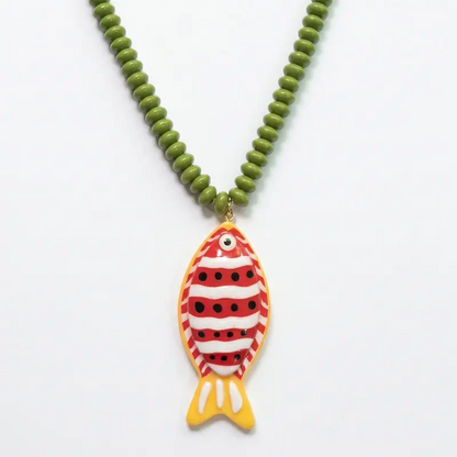 Tropical Fish Beaded Necklace