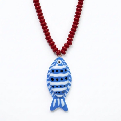 Tropical Fish Beaded Necklace
