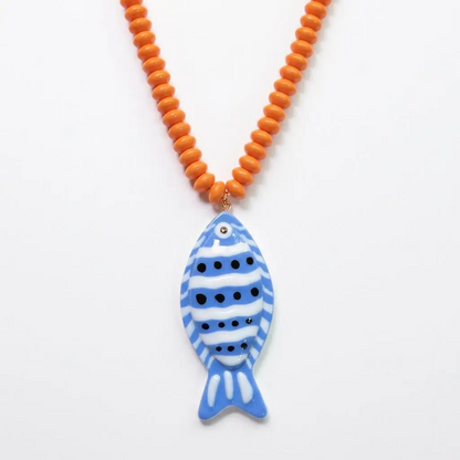 Tropical Fish Beaded Necklace