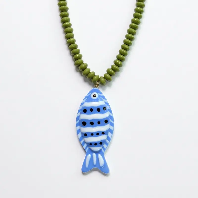 Tropical Fish Beaded Necklace