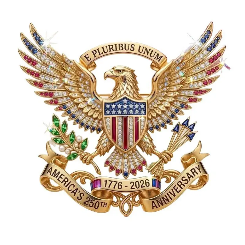 250th Anniversary Patriotic Brooch Pin
