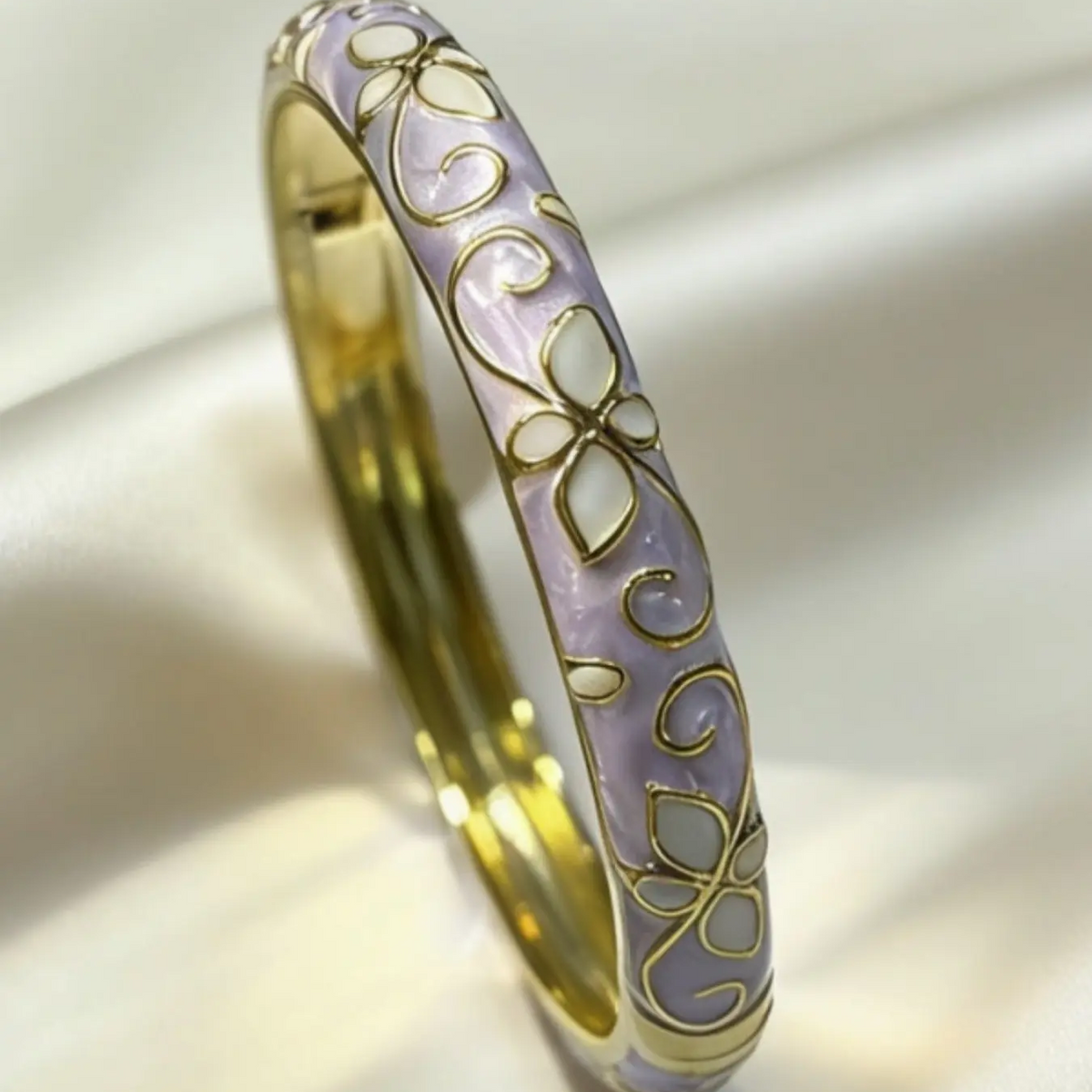 Dripping Floral Bangle