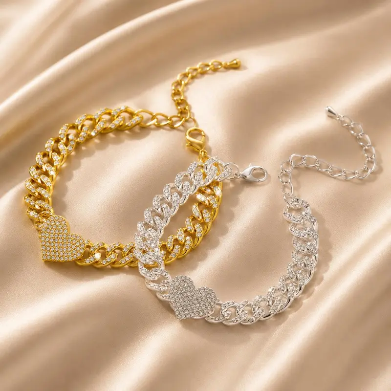 Cuban Heart Anklet