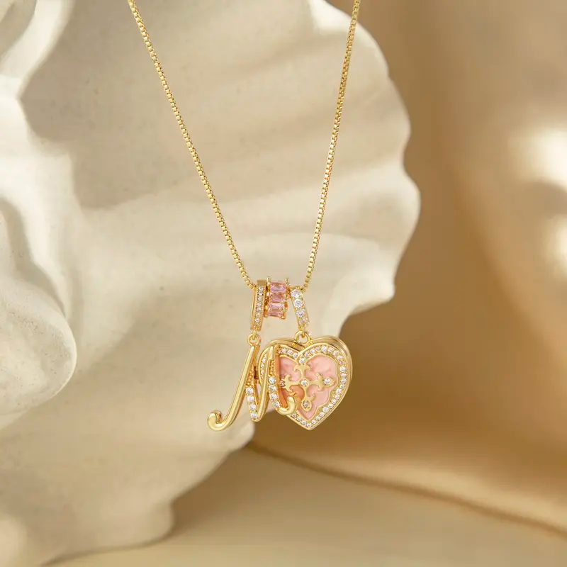 Fleur De Lis Initial Necklace