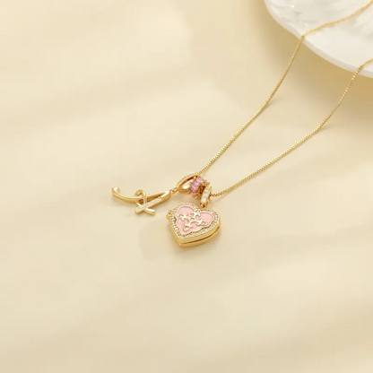 Fleur De Lis Initial Necklace