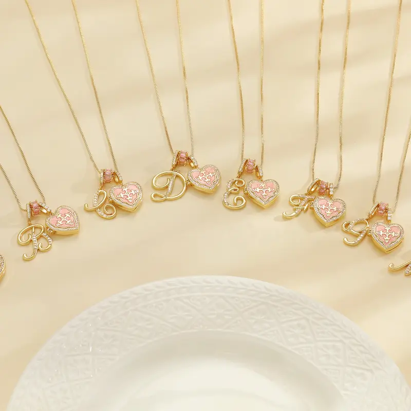 Fleur De Lis Initial Necklace