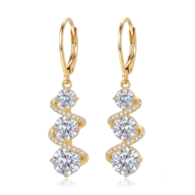 Elegant Twisted Tassel Earrings