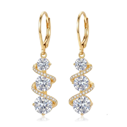 Elegant Twisted Tassel Earrings