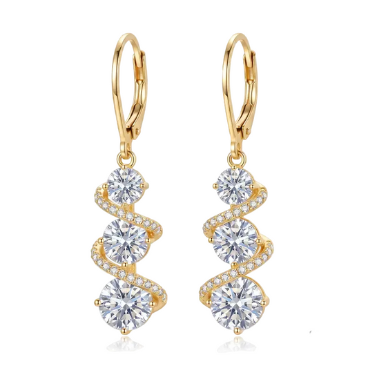Elegant Twisted Tassel Earrings