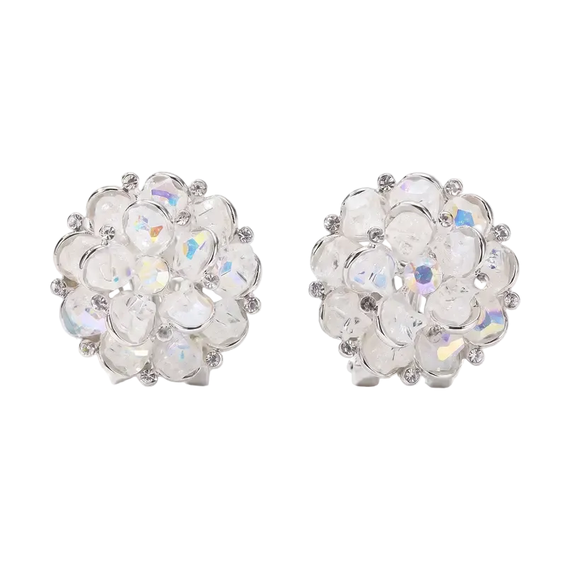 Crystal Flower Earrings