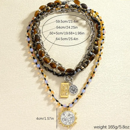 Vintage Boho Layered Necklace