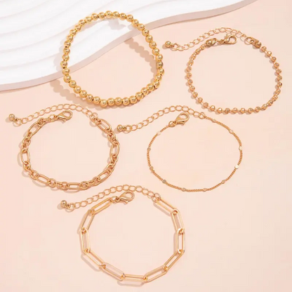 5pc Assorted Bracelet Stack