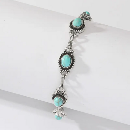 Turquoise Boho Anklet