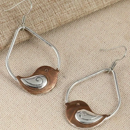Vintage Cute Bird Earrings