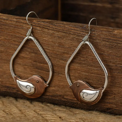 Vintage Cute Bird Earrings