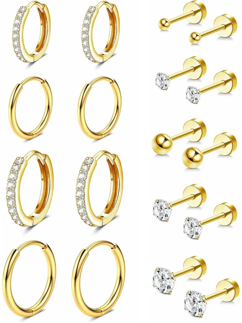 14k Earrings Set