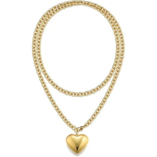 Puffy Heart Necklace