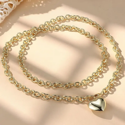 Puffy Heart Necklace