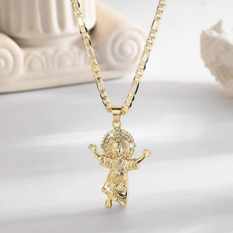 Baby Jesus Pendant Necklace