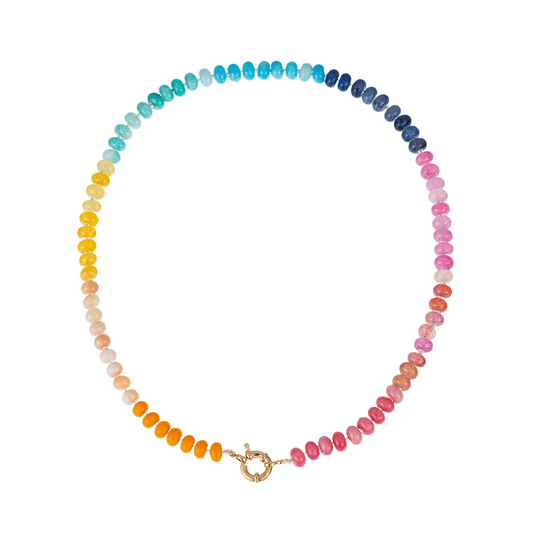 Sunset Ombre Beaded Necklace