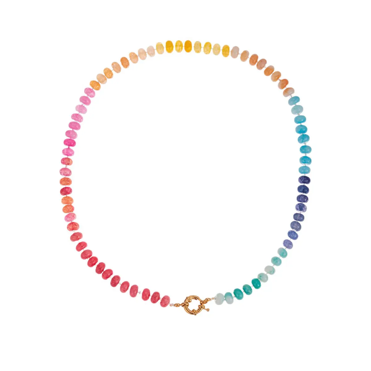 Sunset Ombre Beaded Necklace