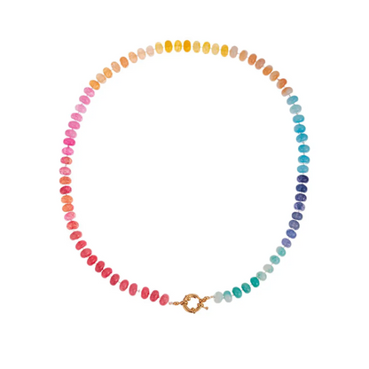 Sunset Ombre Beaded Necklace