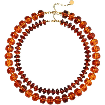 2pc Chunky Beaded Necklaces