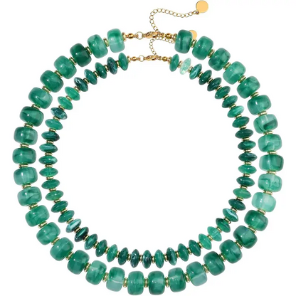 2pc Chunky Beaded Necklaces