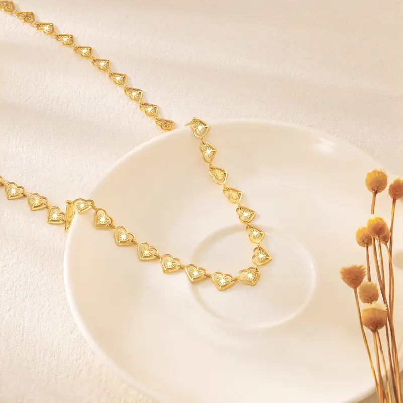 Hollow Heart Necklace