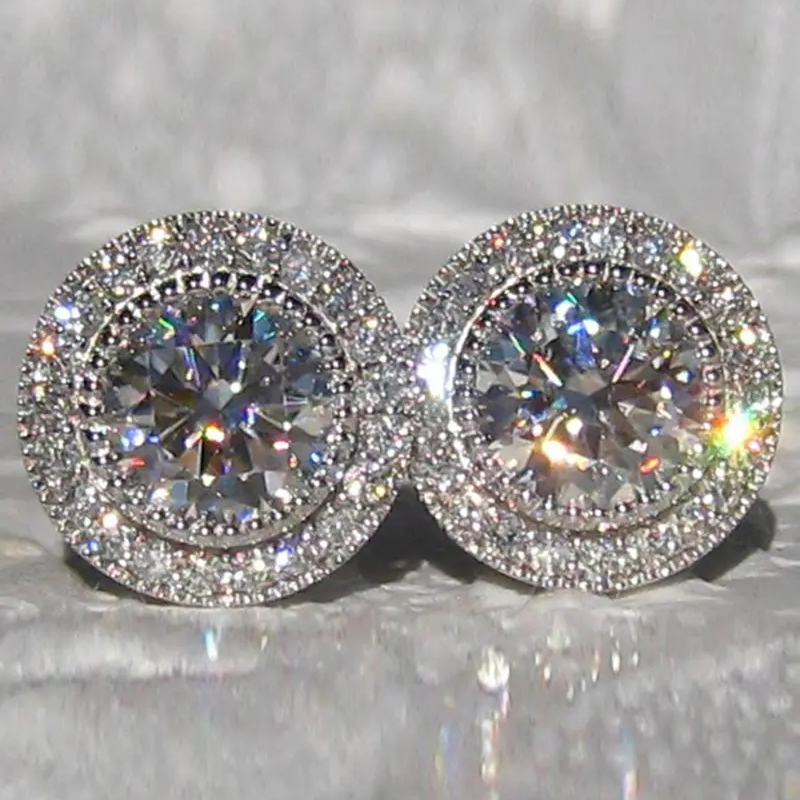 Elegant Rhinestone Stud Earrings