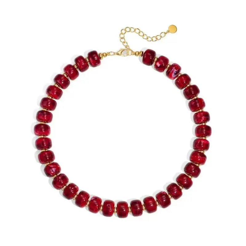 Chunky Bold Bead Necklace
