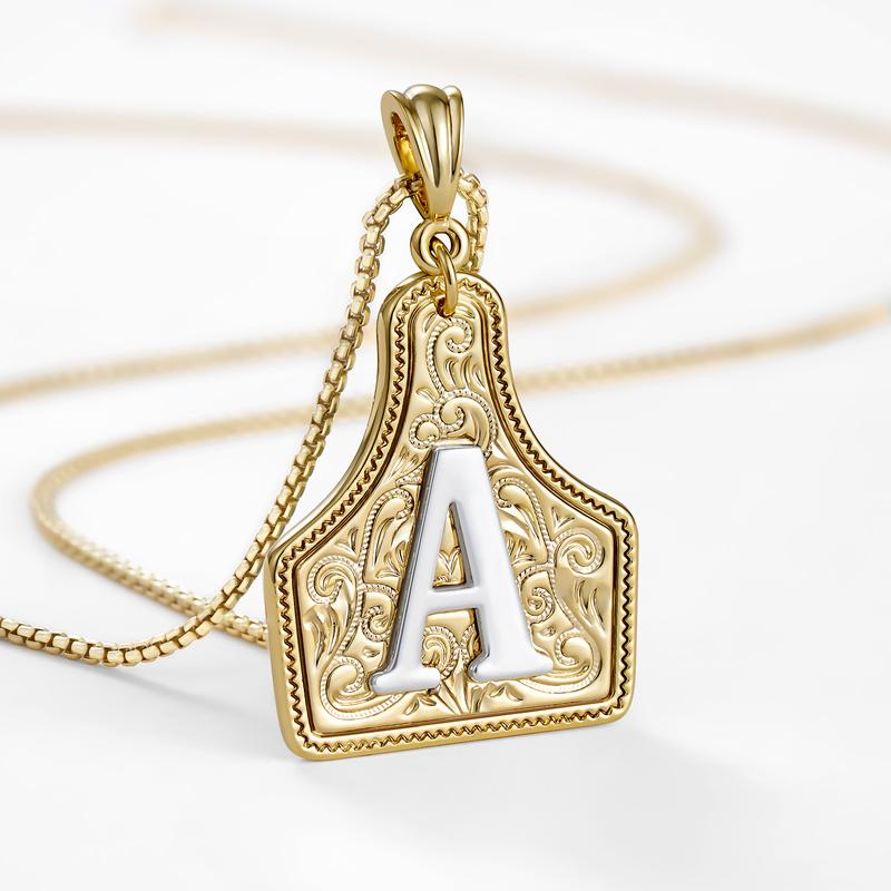 Initial Tag Necklace